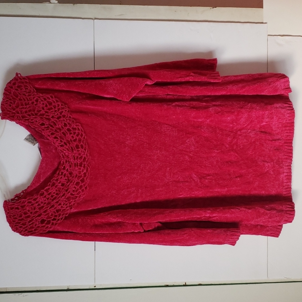 Velvet like Pink Sweater